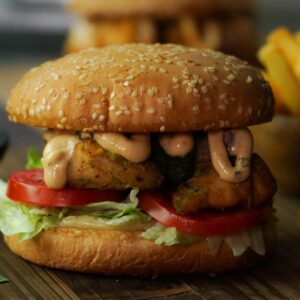 Chicken Tikka Burger Chicken Tikka Burger