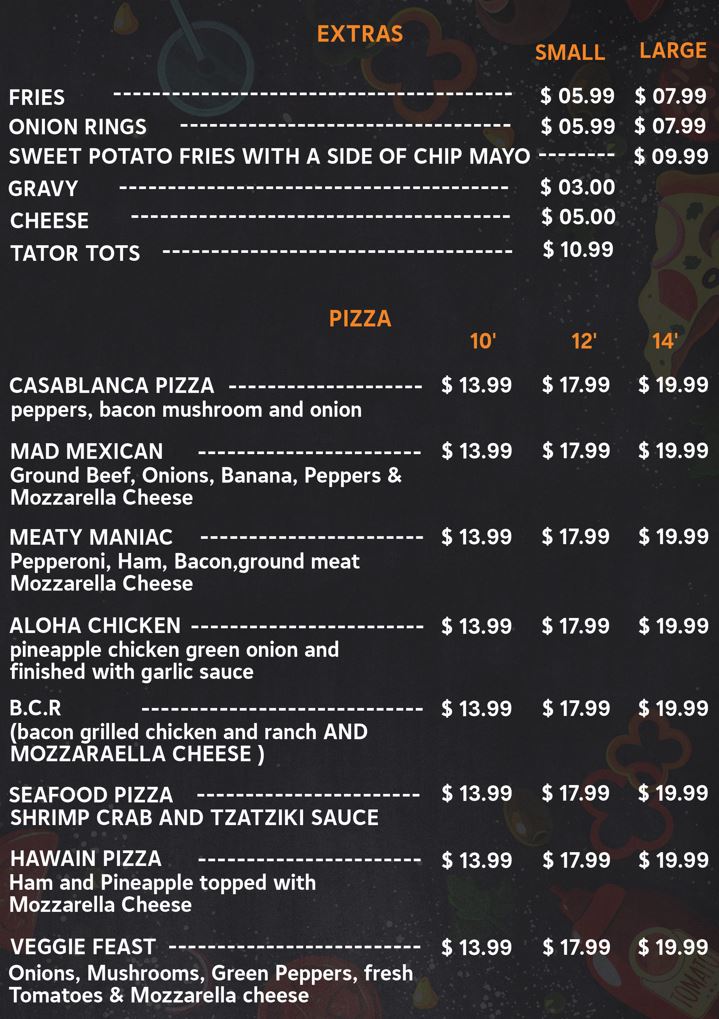 Menu1 – Casablanca Pizza and Donair